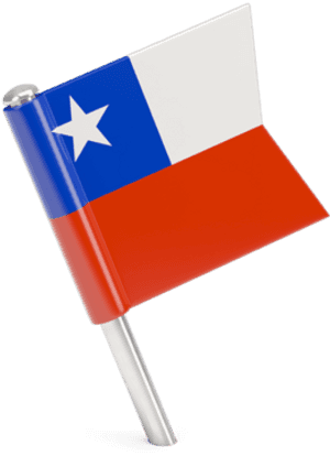 Chilean Flag Icon PNG image with transparent background