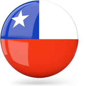 Chilean_ Flag_ Sphere_3 D_ Render PNG Image