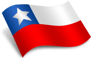 Chilean Flag Waving Graphic PNG image with transparent background