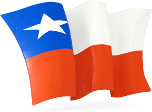 Chilean Flag Waving PNG image with transparent background