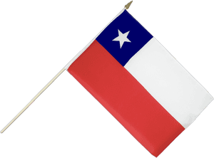 Chilean National Flagon Pole PNG image with transparent background