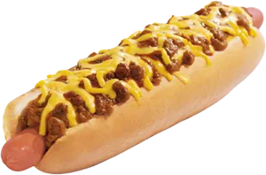 Chili Cheese Hot Dog Delicious Treat.jpg PNG Image