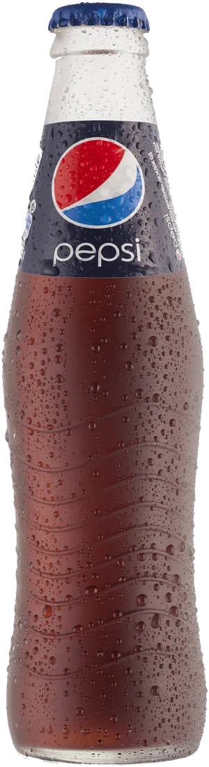 Chilled Pepsi Bottle PNG Image