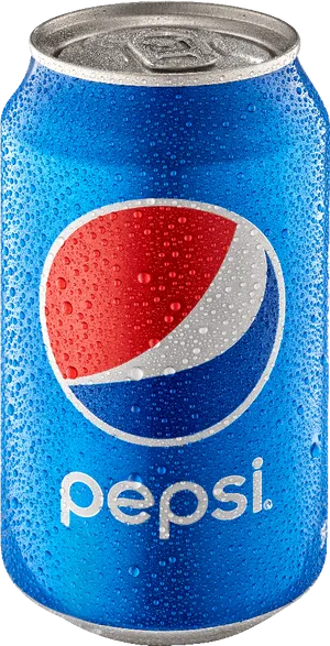 Chilled Pepsi Can Droplets PNG Image