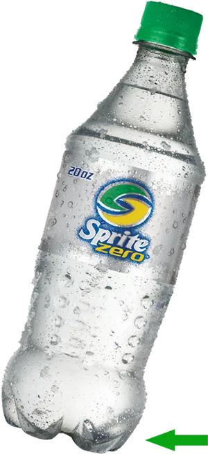 Chilled Sprite Zero Bottle PNG Image