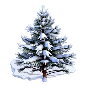 Chilly Snowy Fir Tree Png 18 PNG Image