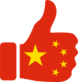 China Flag Thumbs Up, HD Png Download PNG image with transparent background