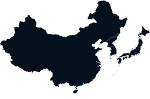 China Outline Map PNG Image