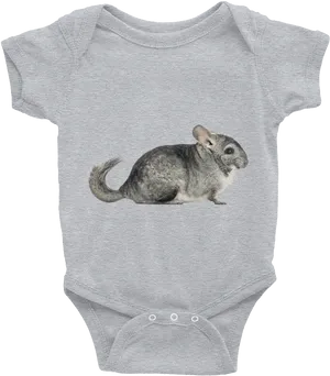 Chinchilla On Baby Onesie PNG Image