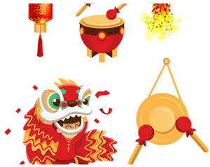 Chinese New Year Decoration Png Clipart - Chinese New Year Png, Transparent Png PNG image with transparent background