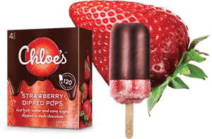 Dipped Strawberry - Chloe's Strawberry Dipped Pops, HD Png Download PNG with transparent background