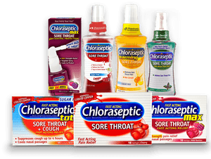 Chloraseptic Sore Throat Relief Products PNG image with transparent background