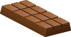 Chocolate Bar Illustration PNG image with transparent background