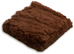 Chocolate Brownie Closeup PNG Image