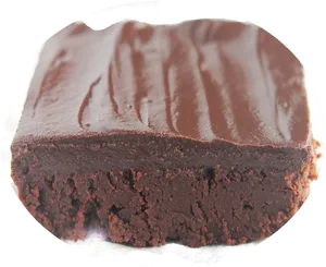 Chocolate Brownie Closeup PNG Image