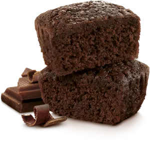 Chocolate Brownie Delight PNG Image