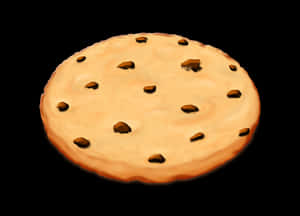 Light Brown Chocolate Chip Cookie PNG with transparent background