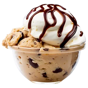 Chocolate Chip Cookie Dough Ice Cream Sundae Png 60 PNG Image