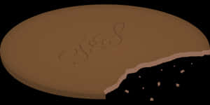 Half Eaten Cookie PNG with transparent background