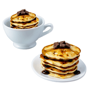 Chocolate Chip Pancakes PNG iey PNG