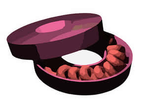 Chocolate Cookies Box Illustration PNG image with transparent background