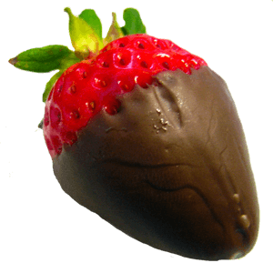 Chocolate Covered Strawberry PNG image with transparent background