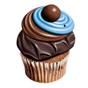 Chocolate Cupcake PNG rlg68 PNG image with transparent background