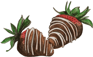 Com Rating - Chocolate Covered Strawberry Clipart, HD Png Download PNG with transparent background