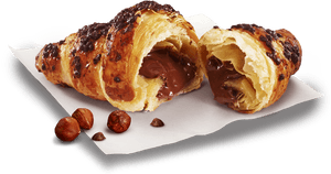 Chocolate Hazelnut Croissant - Chocolate Hazelnut Croissant Mcdonalds, HD Png Download PNG image with transparent background