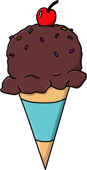 Chocolate Ice Cream Cone By Talking Dog - Chocolate Ice Cream Cone Clip Art, HD Png Download PNG image with transparent background