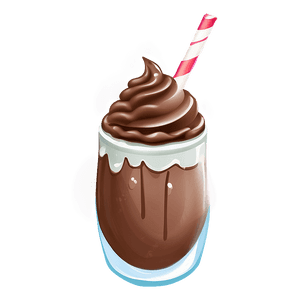 Chocolate Milkshake PNG wey PNG image with transparent background