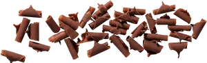 Chocolate Sprinkles Black Background PNG Image