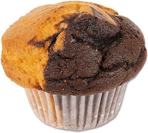 Muffin Vanilla And Chocolate - Muffin Vainilla Y Chocolate, HD Png Download PNG image with transparent background
