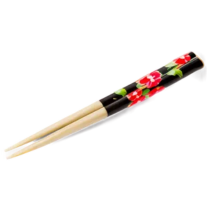 Chopstick With Floral Print Png 40 PNG Image