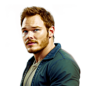 Chris Pratt Portrait PNG 36 PNG image with transparent background
