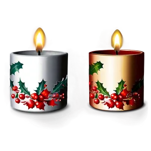 Christmas Candle Holders Png Sqm65 PNG Image