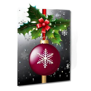 Christmas Card D PNG Image