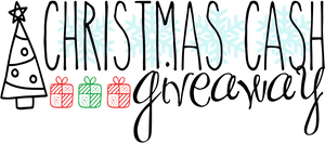 Christmas Cash Giveaway Graphic PNG Image