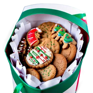 Christmas Cookie Box Gift Ideas Png Nfn PNG Image