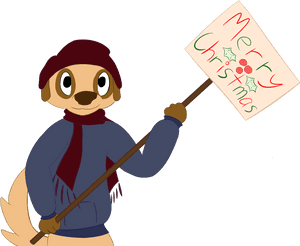Bruno Wishes You All Merry Christmas - Cartoon, HD Png Download PNG with transparent background