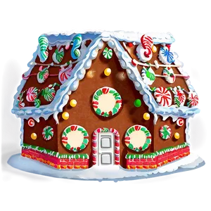 Christmas Eve Gingerbread House Png Psa PNG Image