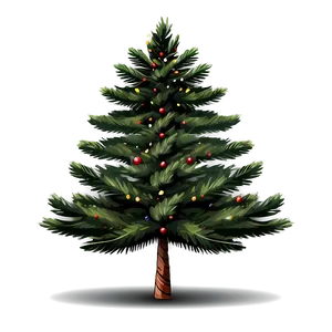 Christmas Eve Pine Tree Forest Png Dyr PNG Image