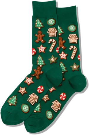 Christmas Holiday Socks Pattern PNG Image