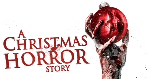 Christmas Horror Story Bloody Ornament PNG image with transparent background
