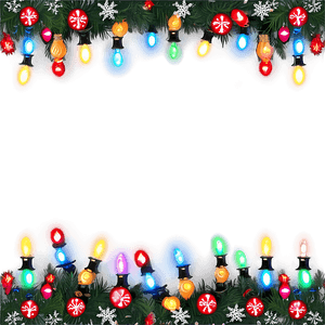 Christmas Lights Border PNG 05032024 PNG image with transparent background