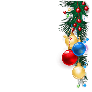 Christmas Lights Border PNG rcm28 PNG