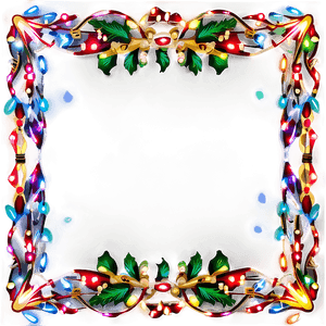 Christmas Lights Frame PNG xic PNG image with transparent background