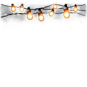 Christmas Lights in Snow PNG jvk27 PNG image with transparent background