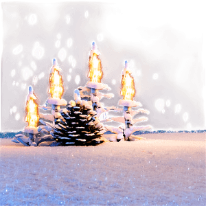 Christmas Lights in Snow PNG qec34 PNG image with transparent background