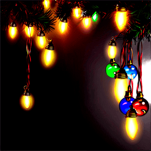 Christmas Lights Wallpaper PNG ccx PNG image with transparent background